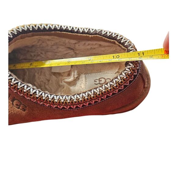 UGG Tasman II Chestnut Brown Suede Slide-In Low Profile Shoes, Women Size 9.5 - Picture 8 of 10